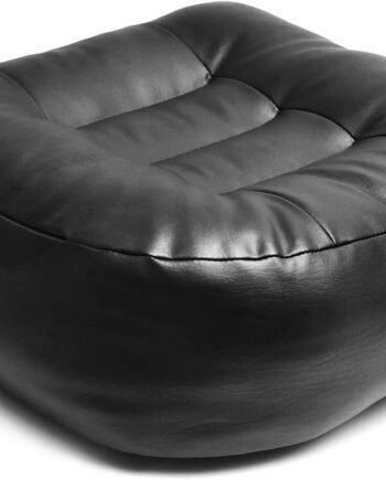 Super Thicken Leather Car Seat Cushion for Adults - Portable Angle Lift Seat Pad with Breathable Cover, Handle, and Buckle - Ideal for Trucks, SUVs, and Office Chairs