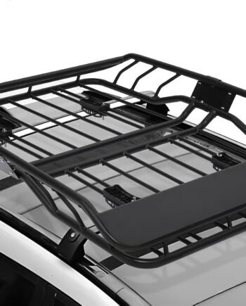 Roof Rack Basket, 50" Rooftop Cargo Carrier Basket with 220 LBS Weight Capacity, Car Top Luggage Holder Carrier Basket for SUV, Truck