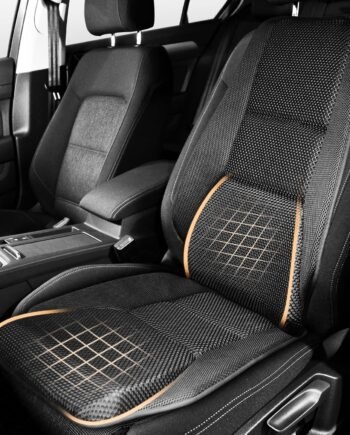 Car Seat Cushion - Memory Foam Car Seat Pad with Breathable Mesh, Relief Back Pain, Universal Fit, Easy to Install, Cushion Set for SUV/Truck/Car – Black